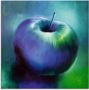 Artland Print op glas De blauwe appel in verschillende maten - Thumbnail 1