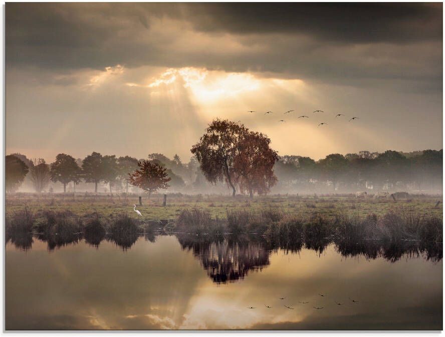 Artland Print op glas De herfst in zijn stille eenzaamheid