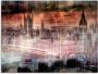 Artland Print op glas Digitale kunst Londen Westminster II in verschillende maten - Thumbnail 1