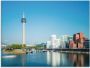 Artland Print op glas Düsseldorf Medienhafen 2 in verschillende maten - Thumbnail 1