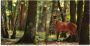 Artland Print op glas Edelhert 4 bos in verschillende maten - Thumbnail 1