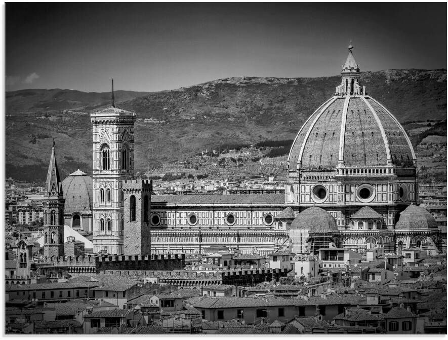 Artland Print op glas Florence Piazzale Michelangelo in verschillende maten