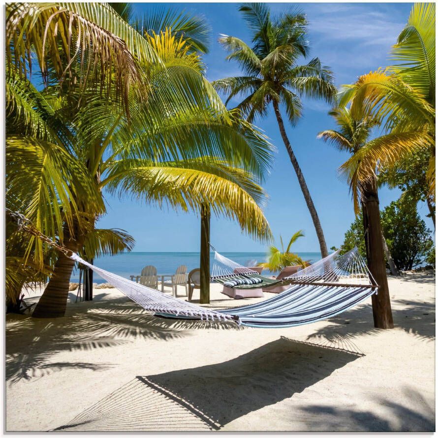 Artland Print op glas Florida Keys strandleven