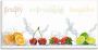 Artland Print op glas Fruitig verfrissend gezond vruchtenmix - Thumbnail 1