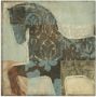 Artland Print op glas Gedessineerd paard I in verschillende maten - Thumbnail 1