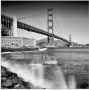 Artland Print op glas Golden Gate Bridge met branding - Thumbnail 1
