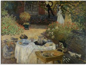 Artland Print op glas In de tuin van Claude Monet in Argenteuil in verschillende maten