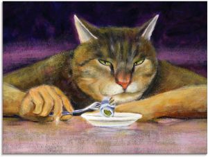 Artland Print op glas Kattengejammer (1 stuk)