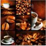 Artland Print op glas Koffie collage in verschillende maten - Thumbnail 1