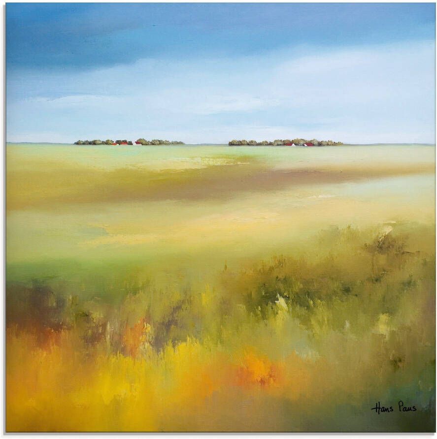 Artland Print op glas Landschap I in verschillende maten