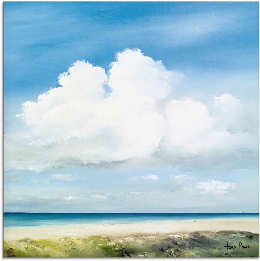 Artland Print op glas Landschap II in verschillende maten