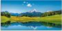 Artland Print op glas Landschap in de Alpen in verschillende maten - Thumbnail 1