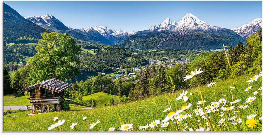 Artland Print op glas Landschap in de Beierse Alpen