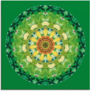 Artland Print op glas Mandala II in verschillende maten