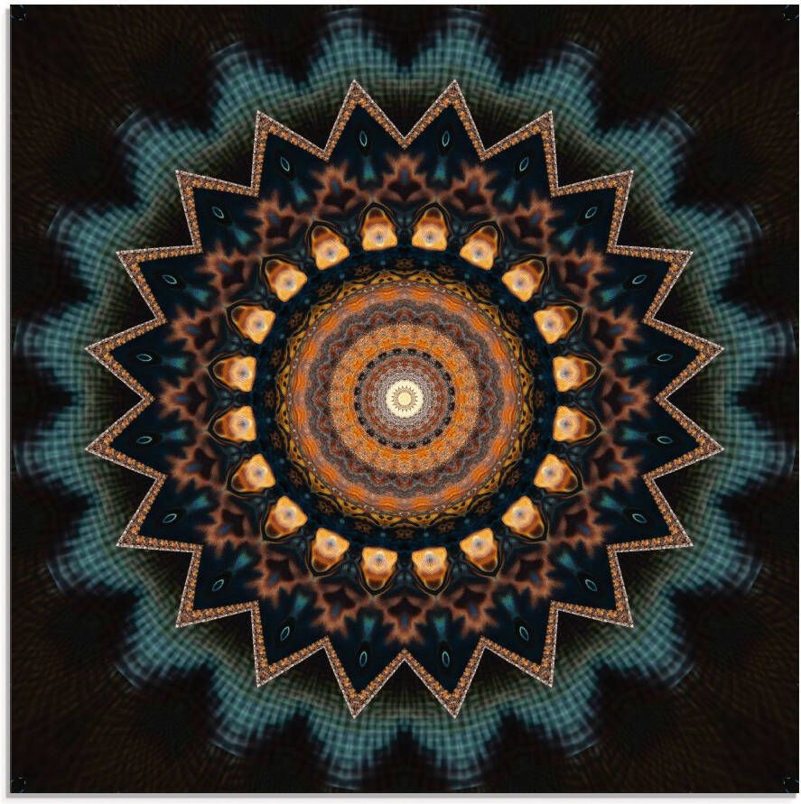 Artland Print op glas Mandala kosmisch bewustzijn