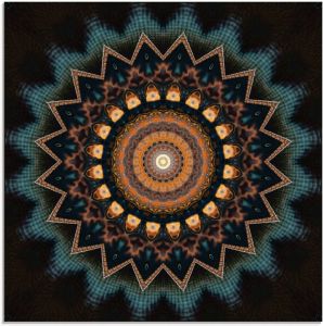 Artland Print op glas Mandala kosmisch bewustzijn in verschillende maten