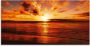Artland Print op glas Mooie zonsondergang strand - Thumbnail 1