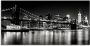 Artland Print op glas Nachtelijke skyline Manhattan I - Thumbnail 1