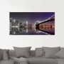 Artland Print op glas New York skyline nachtelijke reflectie - Thumbnail 1