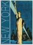 Artland Print op glas New York vintage reisaffiche - Thumbnail 1