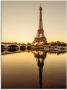 Artland Print op glas Parijs Eiffeltoren V in verschillende maten - Thumbnail 1