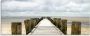Artland Print op glas Pier in Watt in verschillende maten - Thumbnail 1