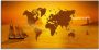 Artland Print op glas Reis om de wereld in verschillende maten - Thumbnail 1