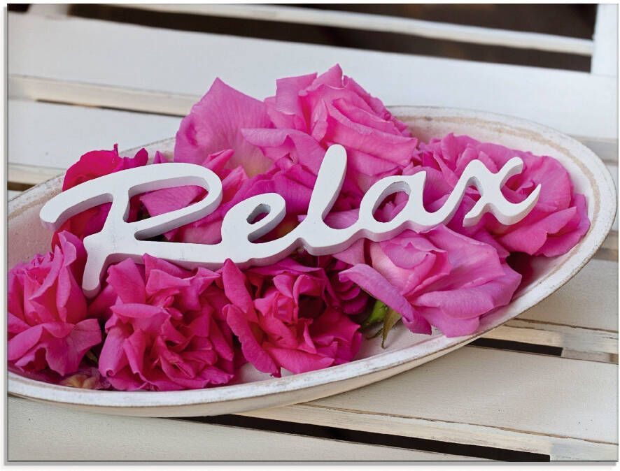 Artland Print op glas Relax in verschillende maten - Foto 1