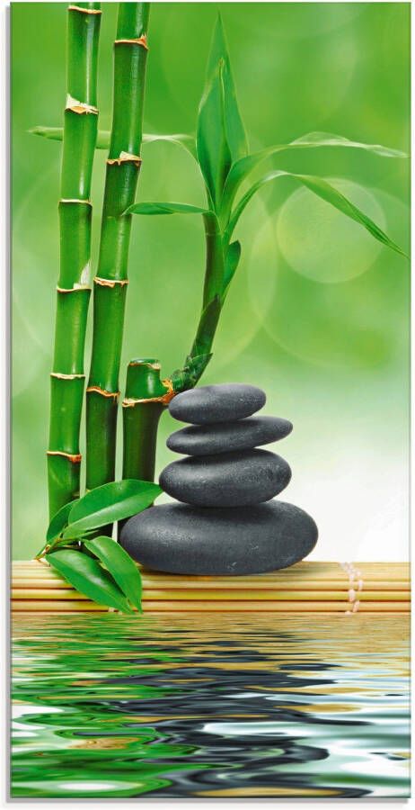 Artland Print op glas Spa concept zen basaltstenen