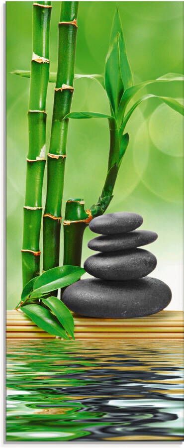 Artland Print op glas Spa concept zen basaltstenen