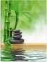 Artland Print op glas Spa concept zen basaltstenen - Thumbnail 1