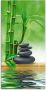 Artland Print op glas Spa concept zen basaltstenen - Thumbnail 1