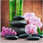 Artland Print op glas Spa concept zen stenen orchideeën - Thumbnail 1