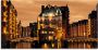 Artland Print op glas Speicherstadt in Hamburg - Thumbnail 1