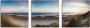 Artland Print op glas Strand en duinen aan de Hengistbury Head - Thumbnail 1