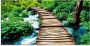 Artland Print op glas Houten brug in verschillende maten - Thumbnail 1