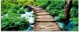 Artland Print op glas Houten brug in verschillende maten - Thumbnail 1