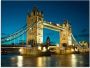 Artland Print op glas Tower Bridge avondschemering Londen - Thumbnail 1