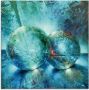 Artland Print op glas Twee blauwe knikkers_ in verschillende maten - Thumbnail 1