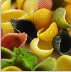 Artland Print op glas Veelkleurige pasta in verschillende maten