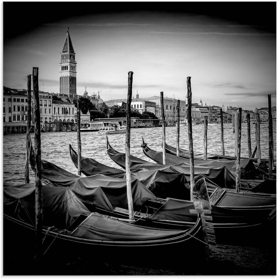 Artland Print op glas Venetië Canal Grande & Markustoren