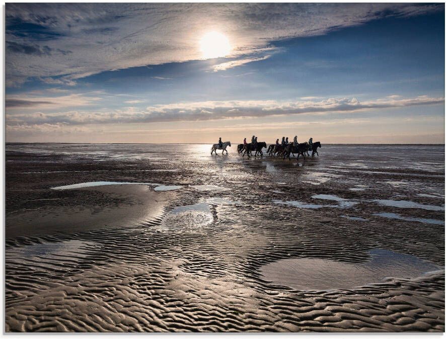 Artland Print op glas Vrijheid aan de zee in verschillende maten