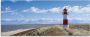 Artland Print op glas Vuurtoren Sylt in verschillende maten - Thumbnail 1