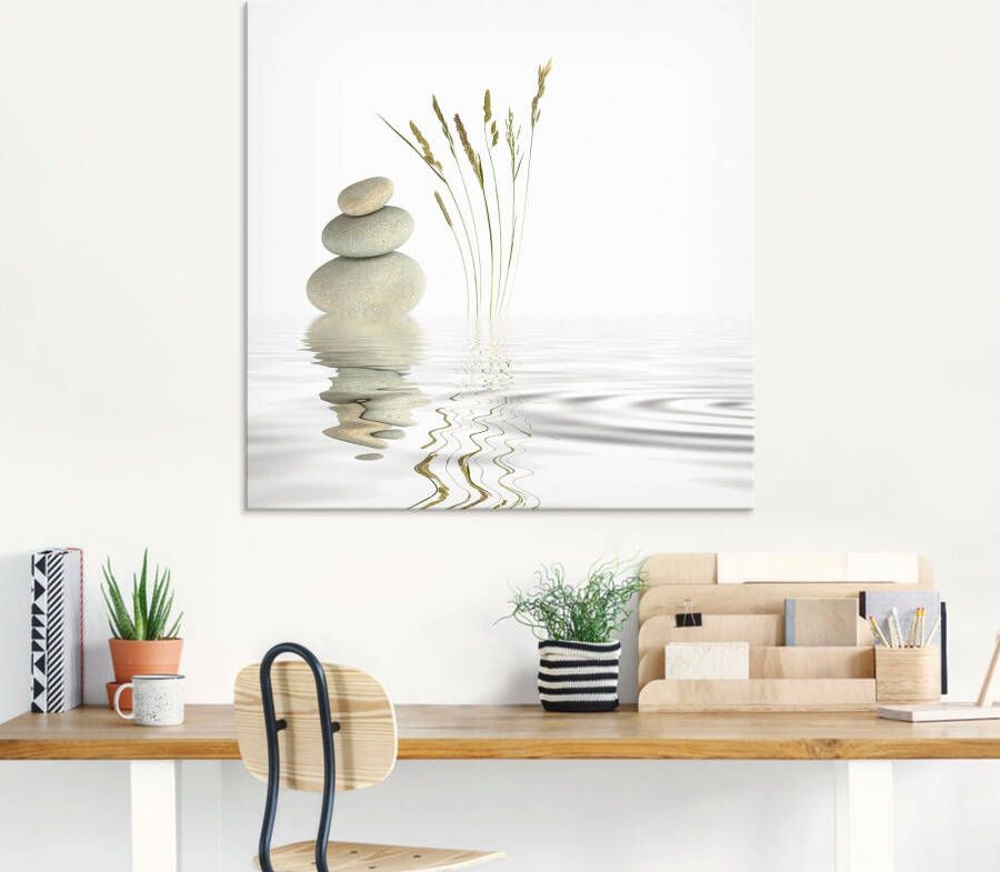 Artland Print op glas Zen vrede in verschillende maten