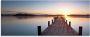 Artland Print op glas Zonnestralen zonsondergang - Thumbnail 1