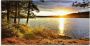 Artland Print op glas Zonsondergang boven meer Algonquin park - Thumbnail 1