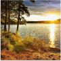 Artland Print op glas Zonsondergang boven meer Algonquin park - Thumbnail 1