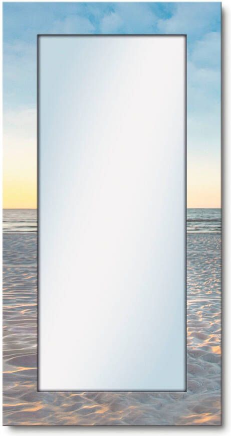 Artland Sierspiegel Ostsee7 strandstoel spiegel met lijst voor het hele lichaam wandspiegel met motiefrand landhuis