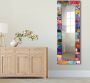Artland Sierspiegel Veelkleurige muur spiegel met lijst voor het hele lichaam wandspiegel met motiefrand landhuis - Thumbnail 1