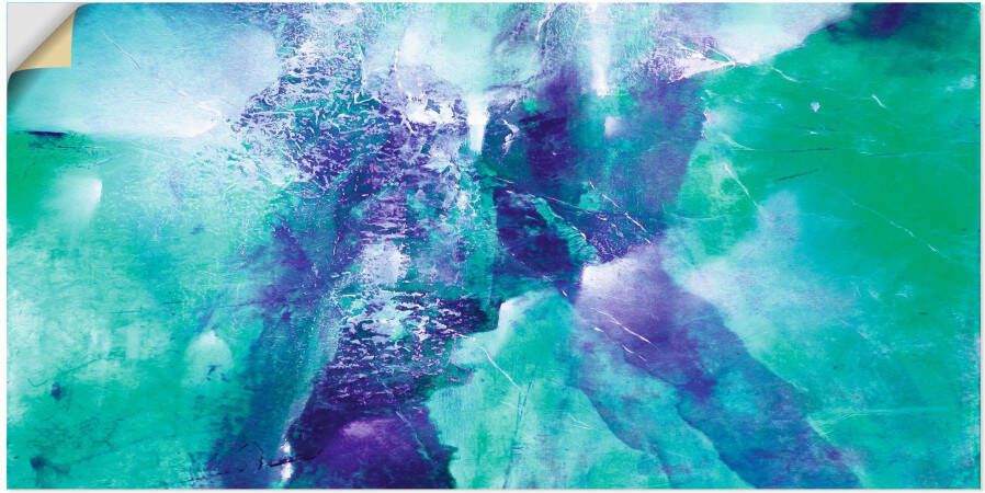 Artland Wandfolie Abstracte compositie groen en violet